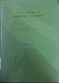 Image of A TEXT-BOOK OF INORGANIC CHEMISTRY