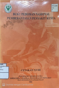 Image of Buku Pedoman Nasional Pemberantasan Penyakit KUsta